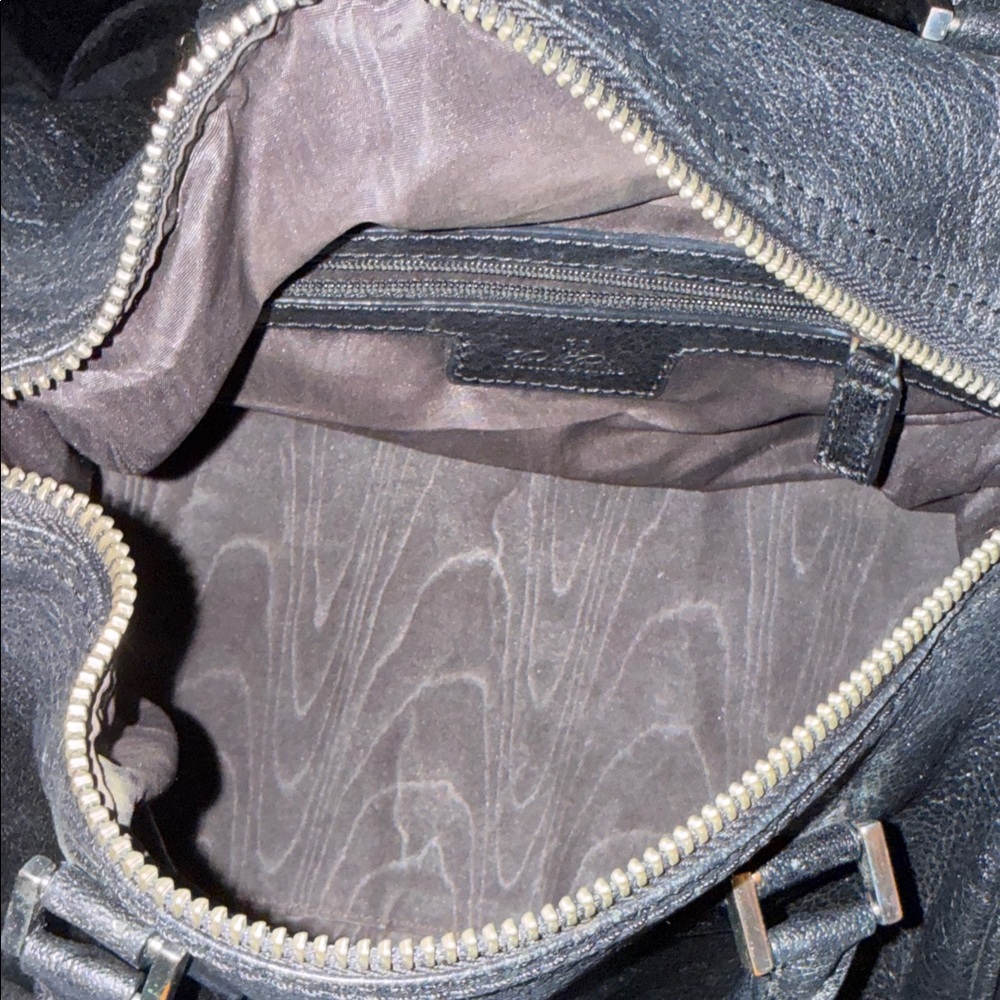 Brooks Brothers Black Pebbled Leather Satchel - Picture 10 of 12